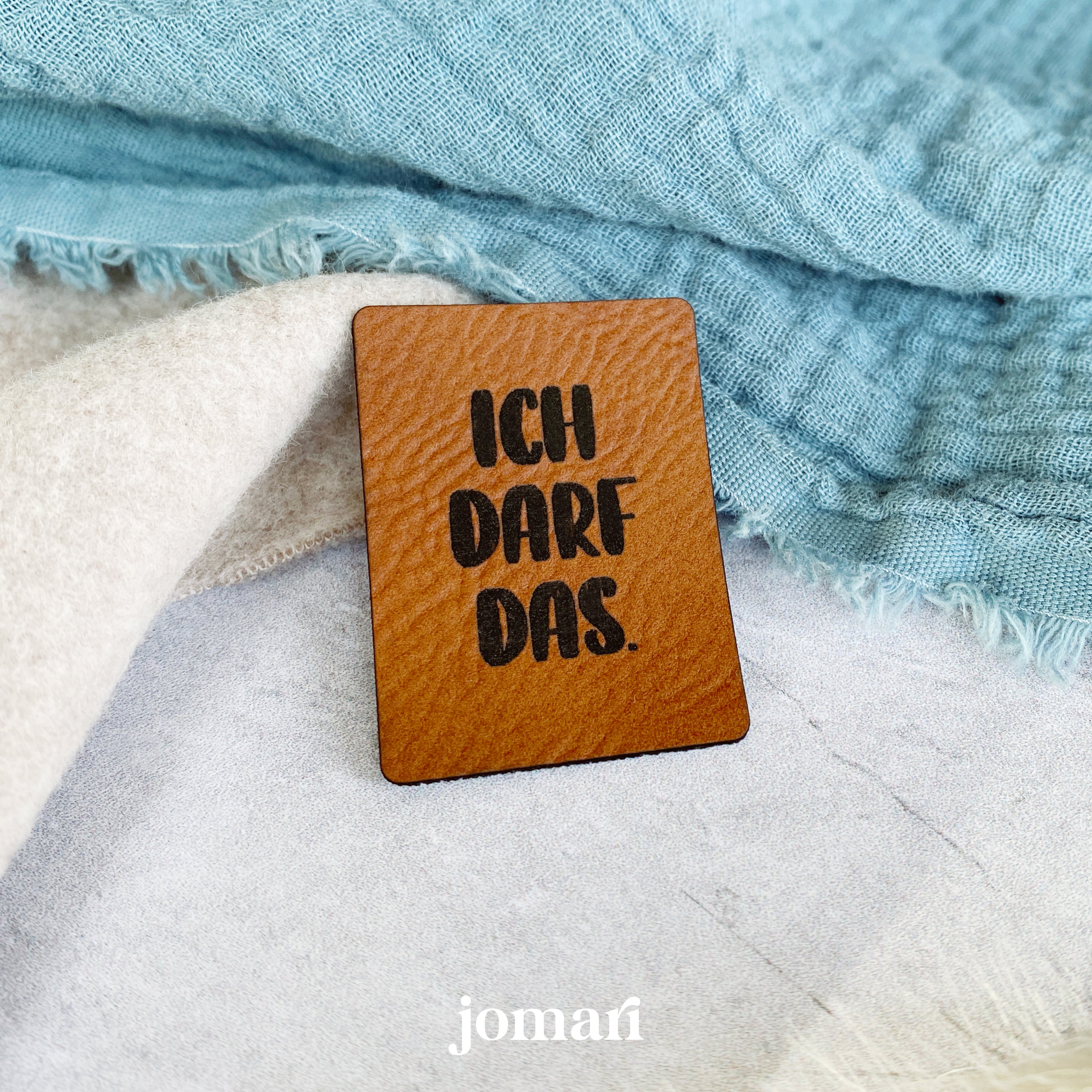 Kunstlederlabel - Ich darf das