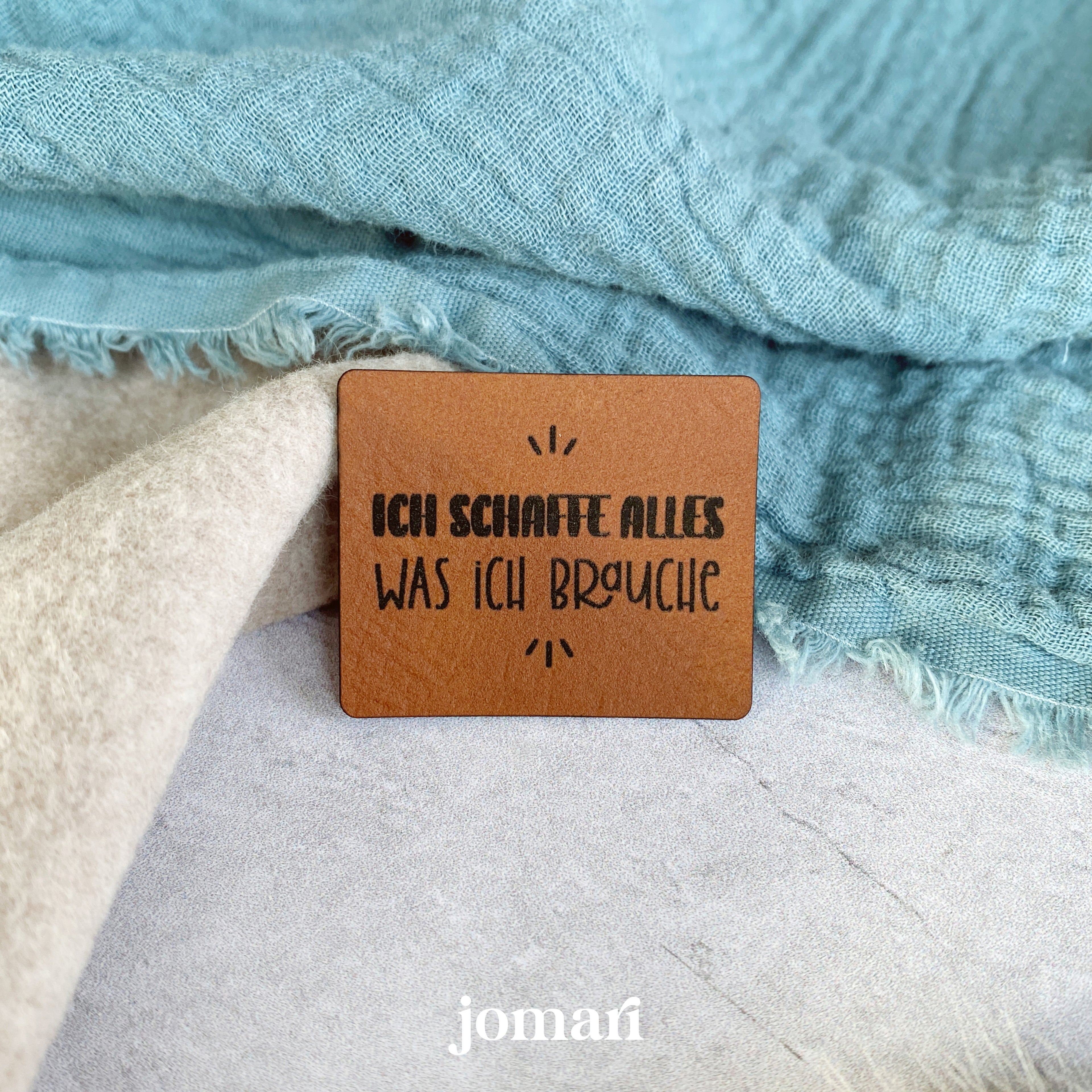 Kunstlederlabel - Ich schaffe alles, was ich brauche