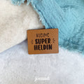 Kunstlederlabel - Kleine Superheldin