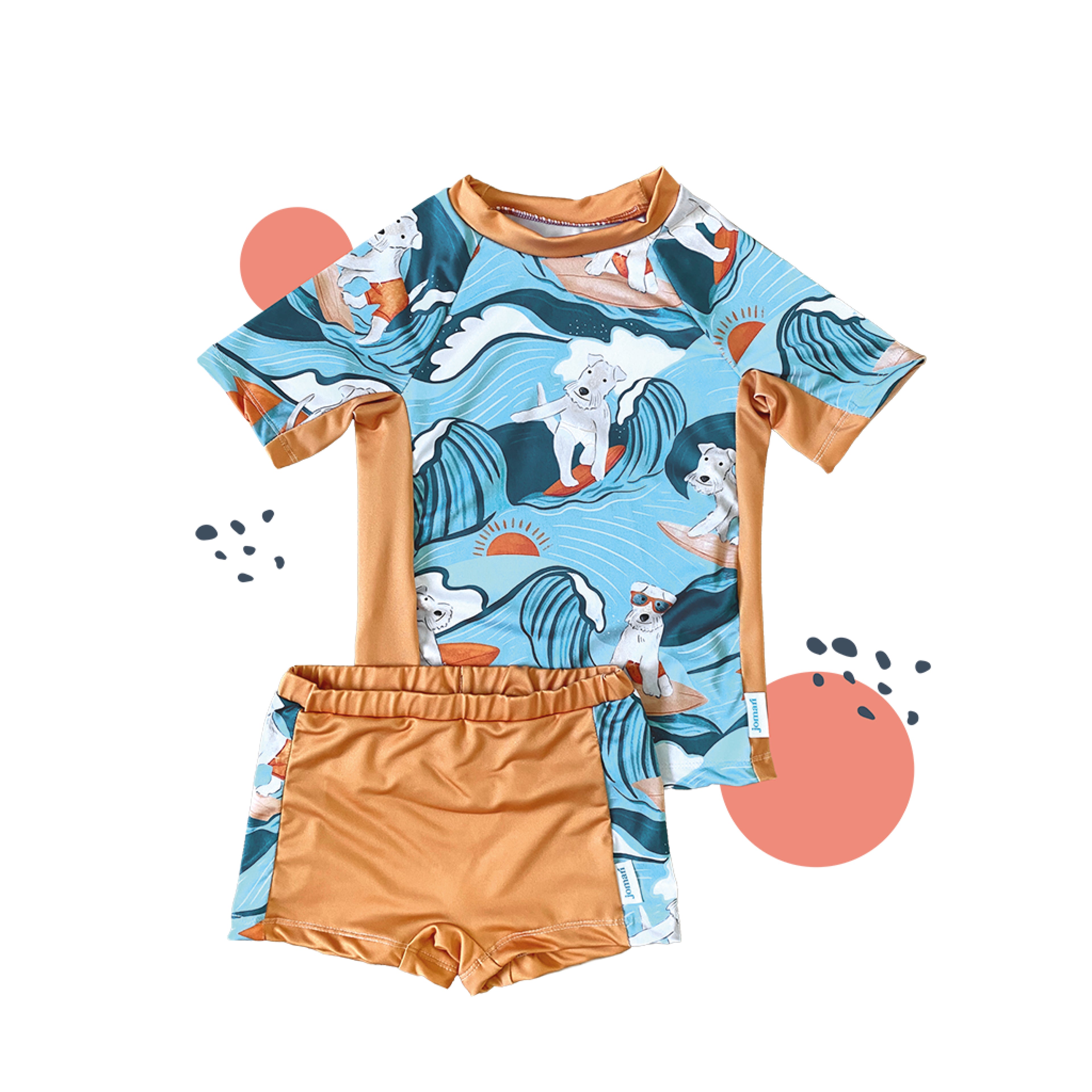 Beach-Set «Surfing Dog»