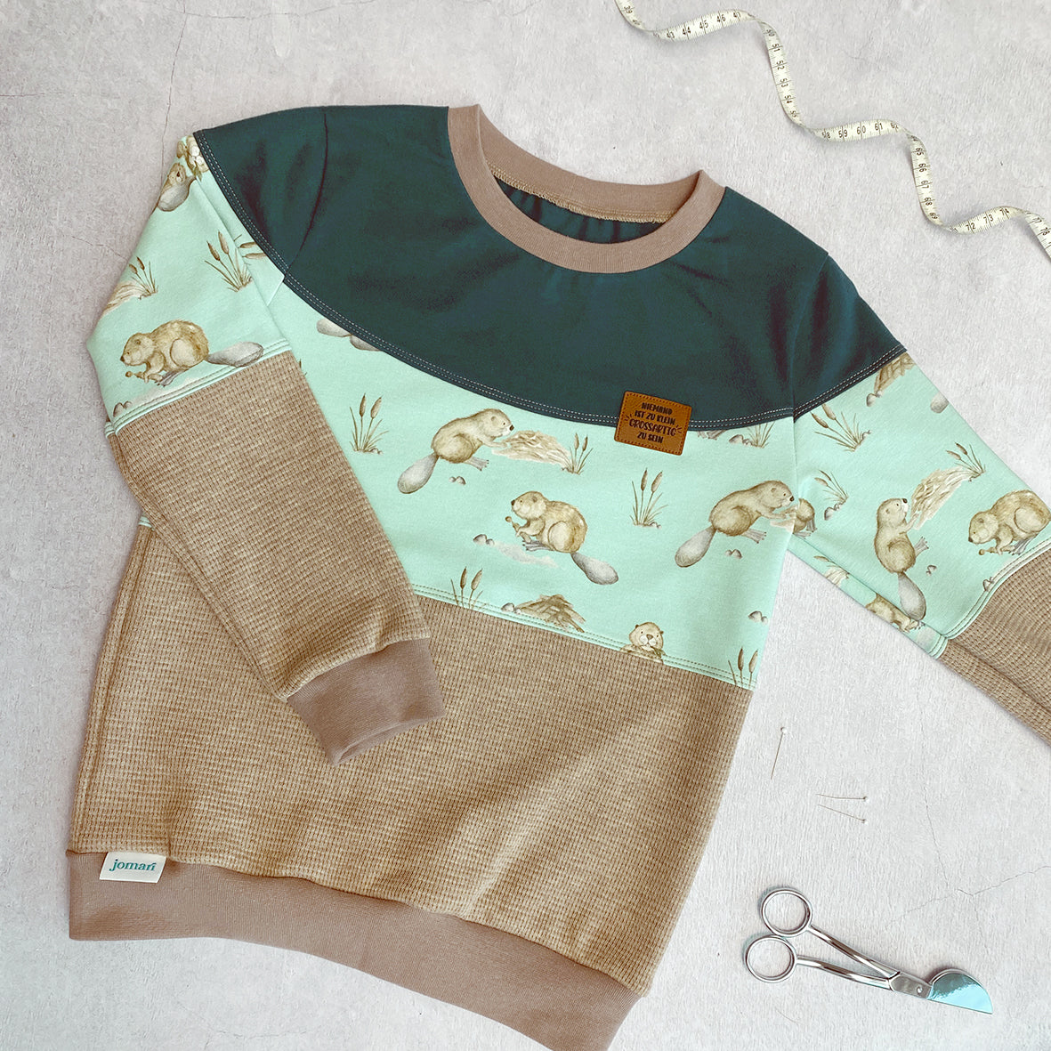 Kunstlederlabel - Niemand ist zu klein, grossartig zu sein