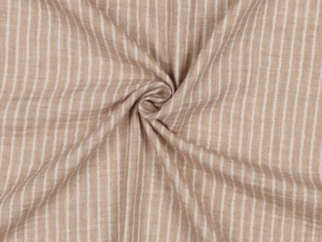 beige-weiss gestreift