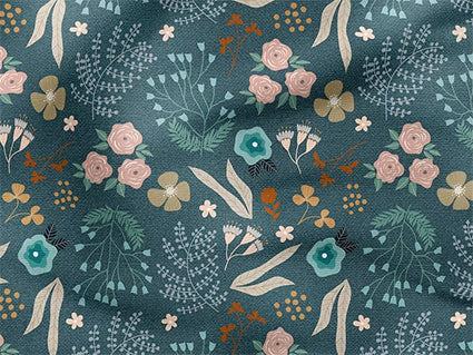 Blütenzauber Petrol