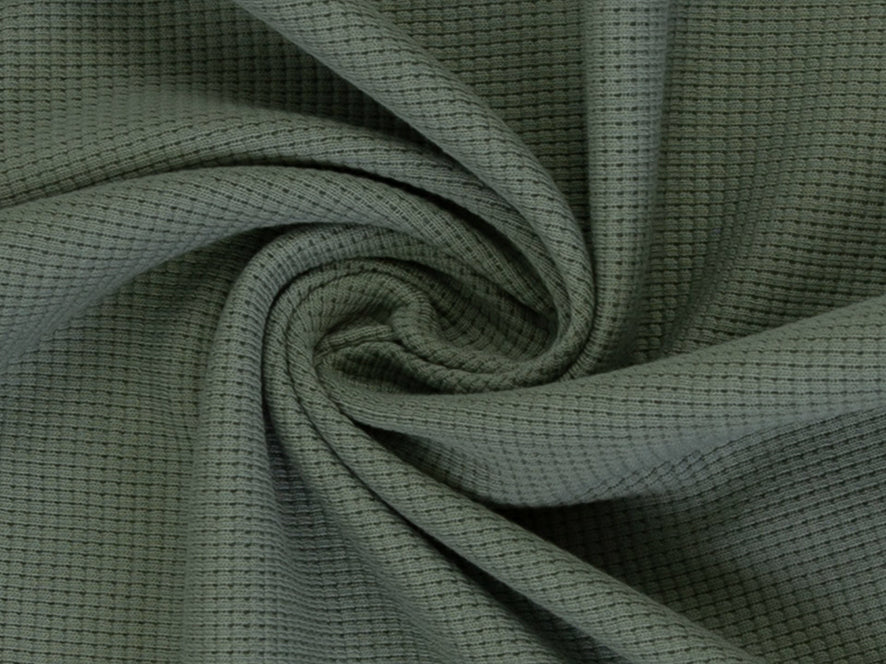 Waffeljersey altmint dunkel